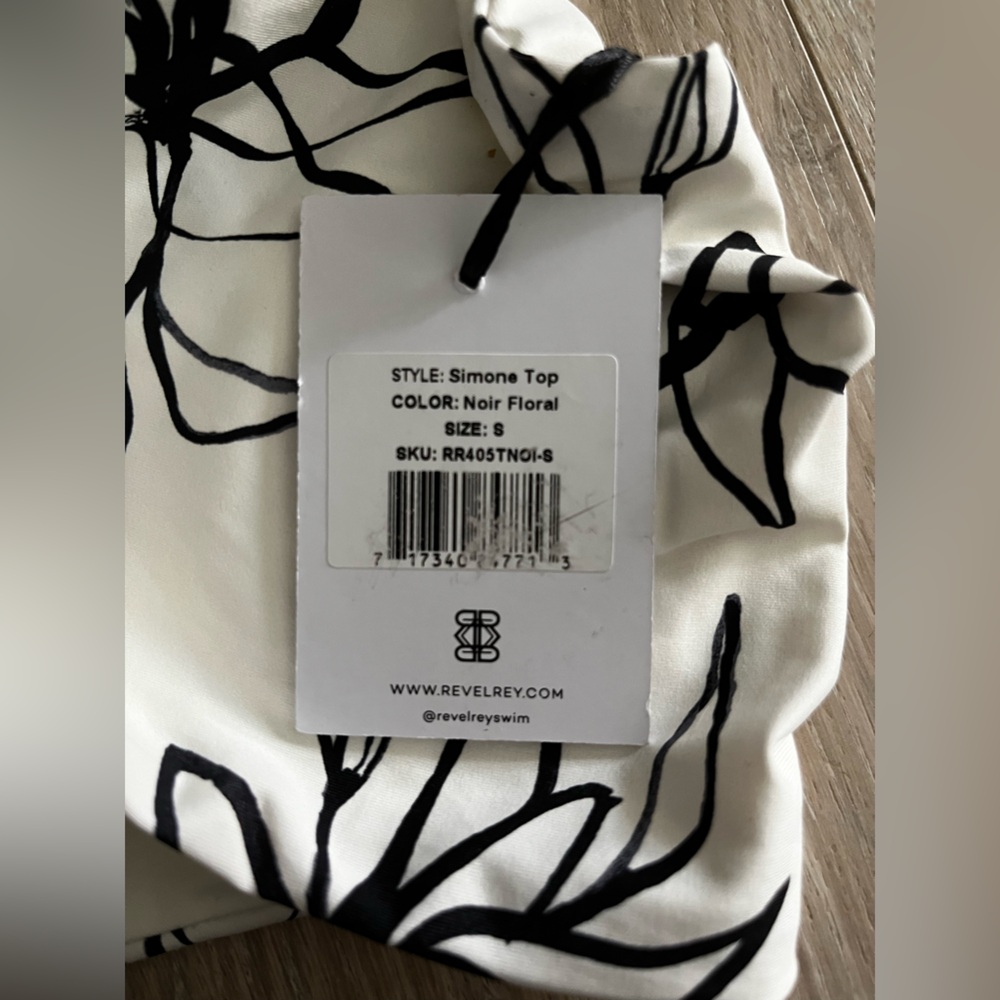 NWT Revolve Revel Ray Women’s Noir Floral Bikini Set Top (Small)/Bottom (Medium) - Picture 5 of 11